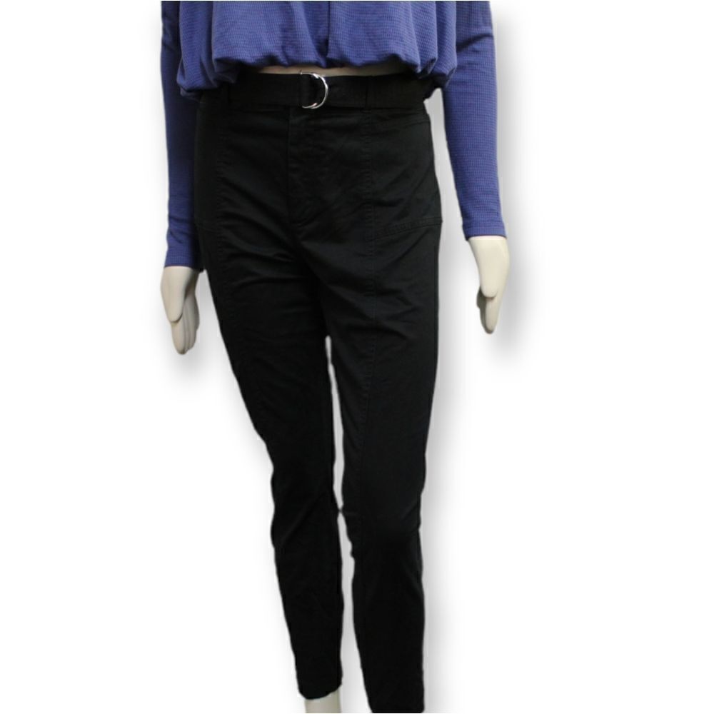 A.L.C belted cotton skinny ankle pants size 10 